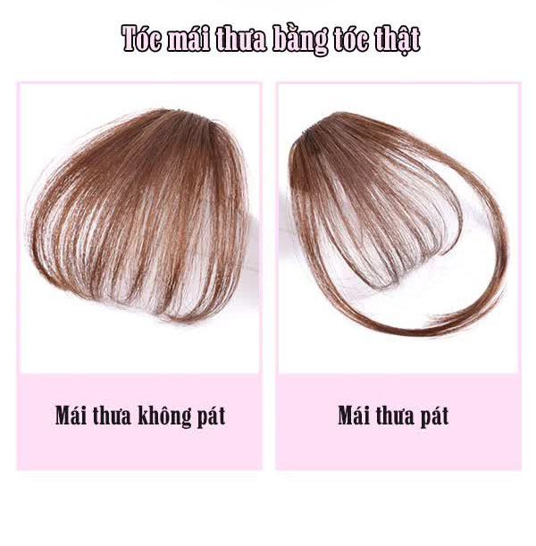 Mái thưa giả Form Dày bằng tóc thật MT-001