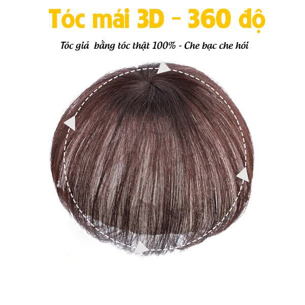 Tóc mái thưa 3D | Che hói che bạc TM-3D