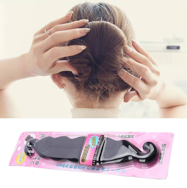 Dụng Cụ Búi tóc Đa Năng Thanh Dài Có Móc Màu Đen